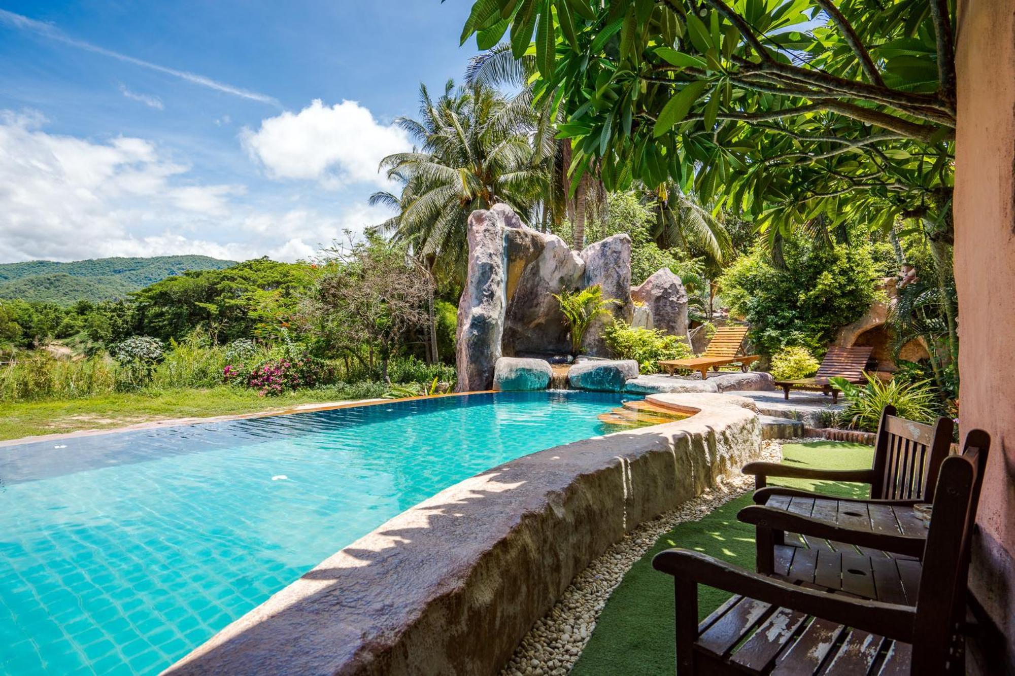Huahin I-Din Poolvilla: Nature Retreat with Mountain Views Exterior photo